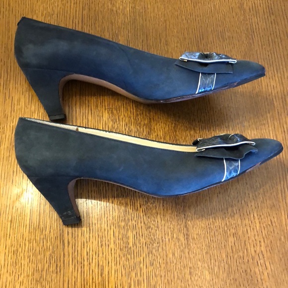 EVAN PICONE Blue Bow Heels - Picture 10 of 10